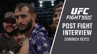UFC Boston: Dominick Reyes "I'm ready to fight for the title so let's do it."