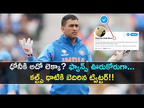 Twitter restores blue tick on MS Dhoni's account hours after removing verified badge Twitter restores blue tick on MS Dhoni's account hours after removing verified badge