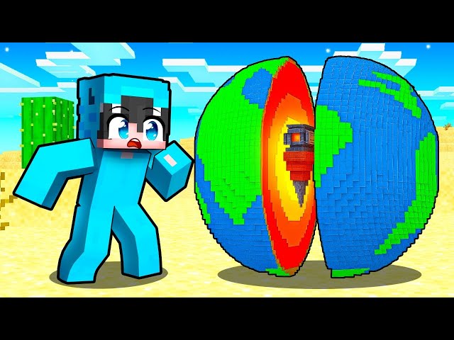 Cavé Hasta el Otro Lado del Mundo en Minecraft!