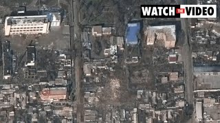 Satellite imagery shows destruction in Mariupol