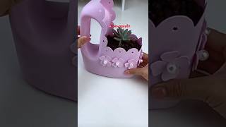 Tái chế chai nhựa thành chậu hoa | plastic bottle to make flower pot #diy #diygarden #diybottle