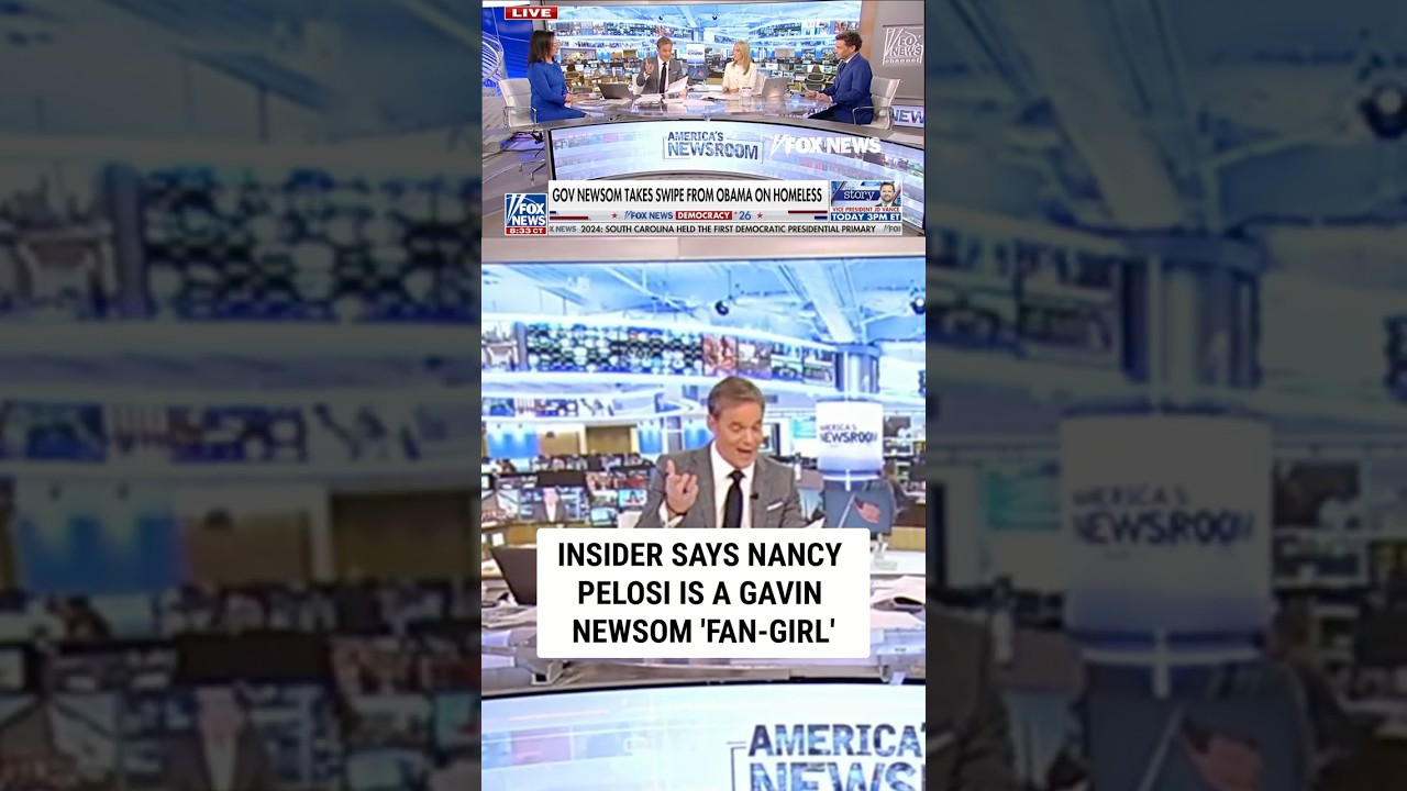 Insider says Nancy Pelosi is a Gavin Newsom 'fan-girl' #shorts