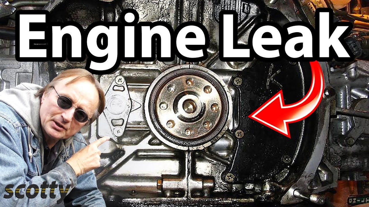 How To Fix Engine Oil Leaks - YouTube 2014 honda accord engine diagram 