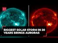 Biggest solar storm in 20 years brings auroras; threatens to impact Earth's communication systems