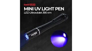 Pratinjau video produk TaffLED Ultraviolet UV Light Pen Mini Senter LED 395nm - UV-10