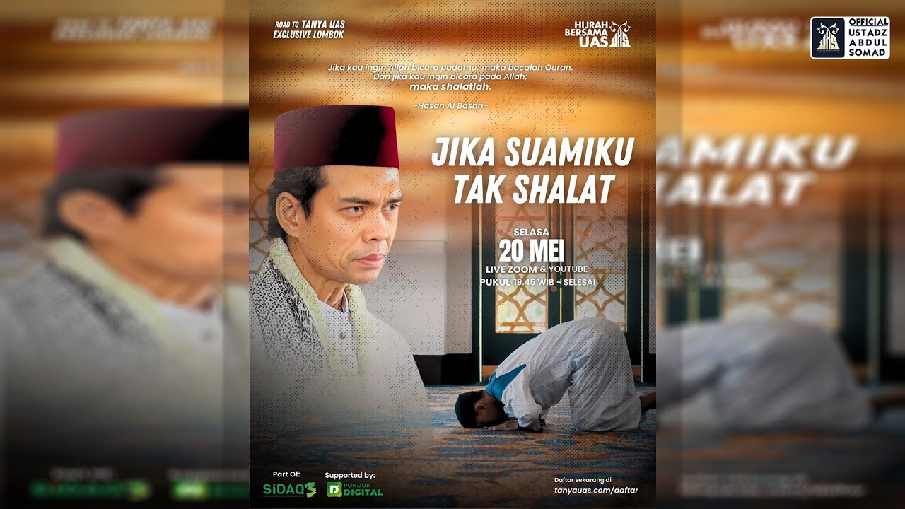 LIVE | Jika Suamiku Tak Sholat "Ngaji Bareng UAS" | Ustadz Abdul Somad