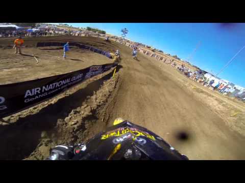 GoPro HD: Ryan Sipes Lap 1 Moto 2 - Hangtown MX Lucas Oil Pro Motocross Championship 2013 