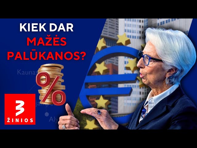 Paskolos susitrauks – ECB vėl mažina palūkanų normas
