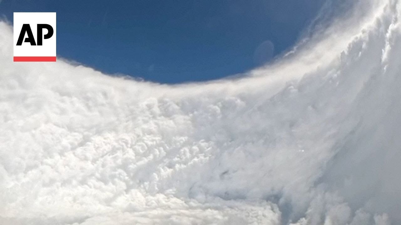 US Air Force video from inside the eye of Hurricane Melissa