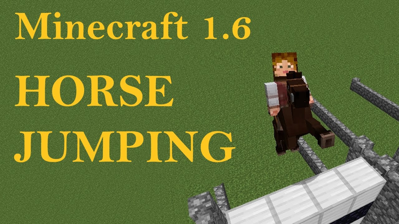 Minecraft 1.6 Horse Jumping - YouTube