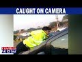 Caught on Camera: Traffic violator drags cop on bonnet for 100 meters