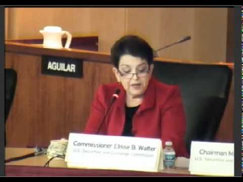 Commissioner Elisse Walter's Openings Statement at State Of ...