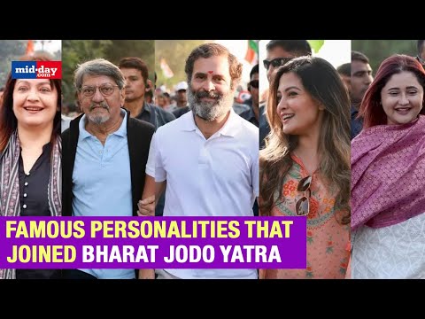 Watch: Famous personalities walk with Rahul Gandhi in the 'Bharat Jodo Yatra'