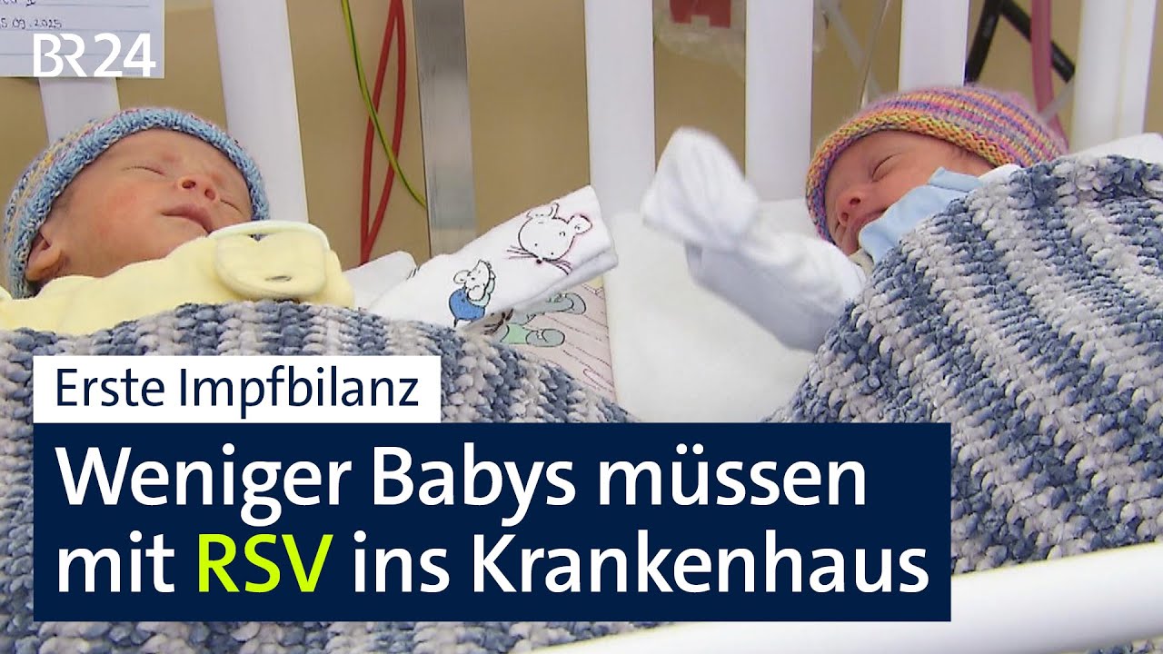 Erste Impfbilanz: Weniger Babys müssen wegen RSV ins Krankenhaus | BR24