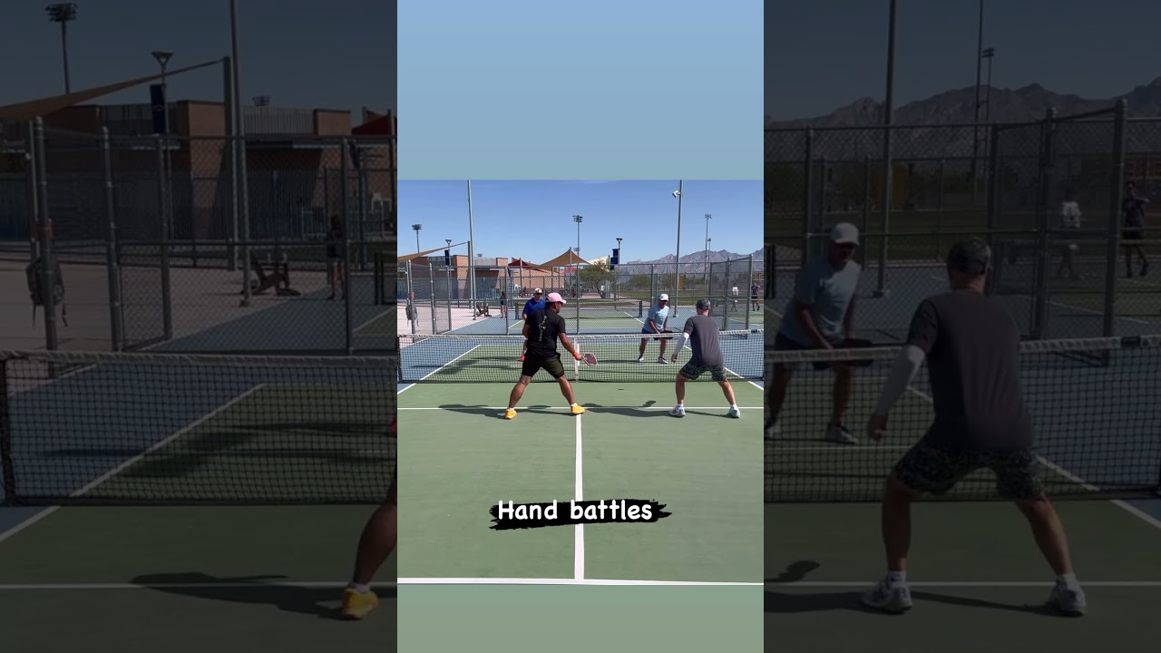Hand battles #pickleball #Highlights #Sports #Fun #action