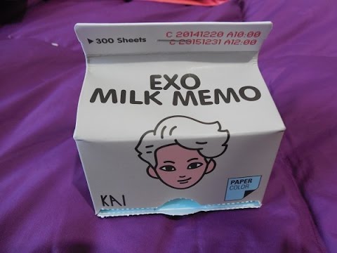 Unboxing EXO's Kai Milk Memo (official goods from SM COEX ARTIUM)