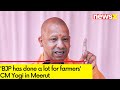 BJP has done a lot for farmers | CM Yogi in Meerut | NewsX