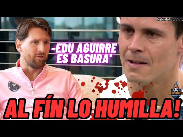 😱 MESSI PIERDE LA PACIENCIA Y HUMILLA A EDU AGUIRRE EN PLENA ENTREVISTA - LE DIJO DE TODO