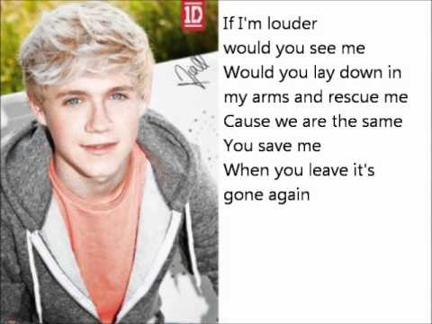 One Direction - More Than This lyrics on screen