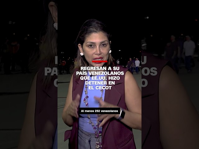 Regresan a su país venezolanos que EE.UU. hizo detener en el Cecot