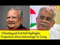 #NewsXPollOfPolls | Chhattisgarh Exit Poll Highlights | Projections Show Advantage To Congress