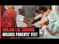 Rajasthan Chief Minister Washes Parents' Feet Before Taking Oath