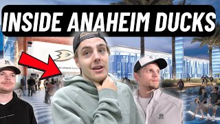 THE ANAHEIM DUCKS LOCKER ROOM TOUR WITH LEO CARLSSON