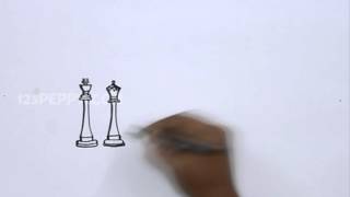איך לצייר כלי השחמט 