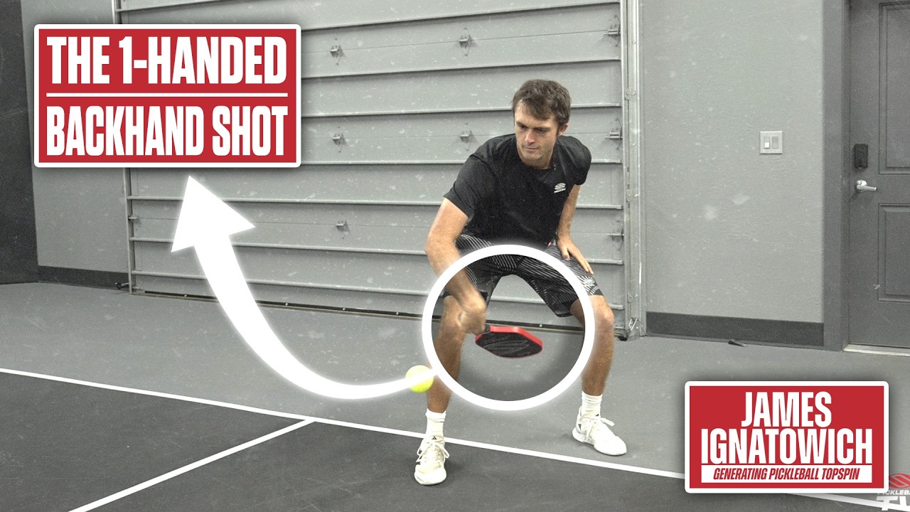 One-Handed Backhand Drive to Generate Topspin on the Pickleball