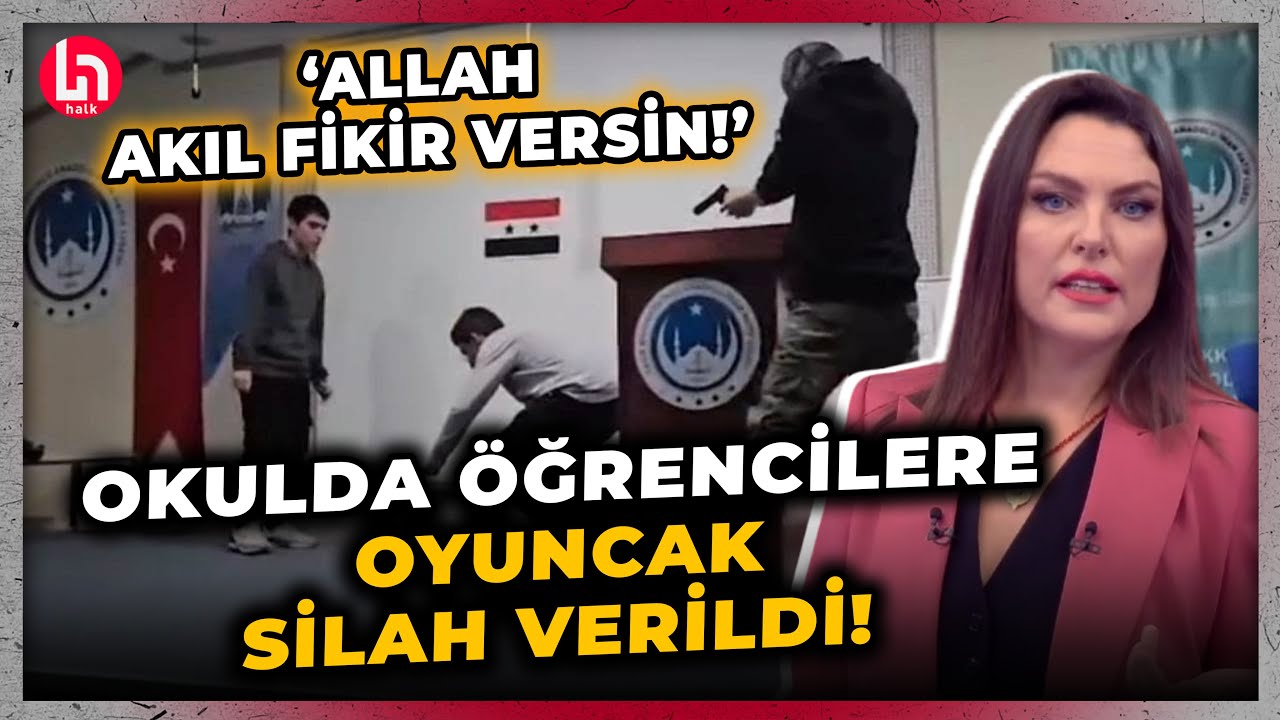 Konya'da Arapça Günü etkinliğinde öğrencilere oyuncak silah verildi! Ece Üner'den sert tepki!