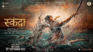 Skanda (2023) Hindi Movie Title Glimpse Trailer Video HD