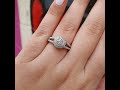 טבעת אירוסין מעוצבת משובצת יהלומים 1.20 קראט בזהב 14 קרט