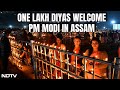 Assam BJPs Women Members Welcome PM Modi With One Lakh Diyas