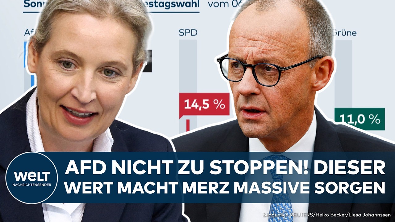 DEUTSCHLAND: Neuer Umfrage-Rekord! AFD nicht zu stoppen! Dieser Wert macht Merz Sorgen