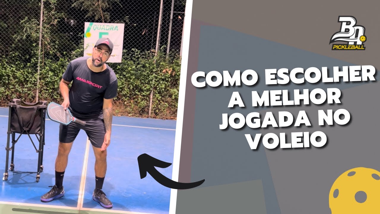 Pickleball Como escolher a melhor jogada no VOLEIO