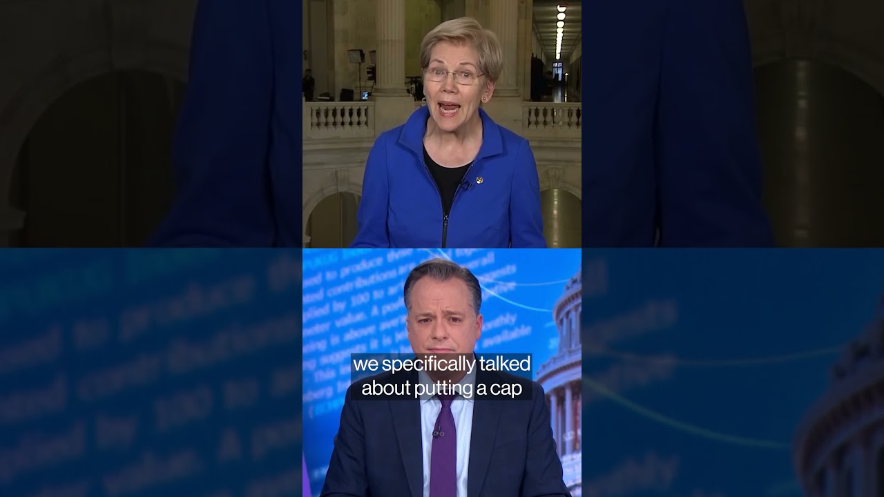 Warren says call with Trump discussed ways to lower costs #shorts #trump #warren #creditcards