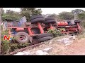 Overspeed Lorry Hits Bike in Vizianagaram :  2 People Passed Away