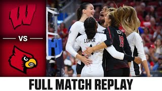 Wisconsin vs. Louisville Full Match Replay | 2024 ACC Volleyball