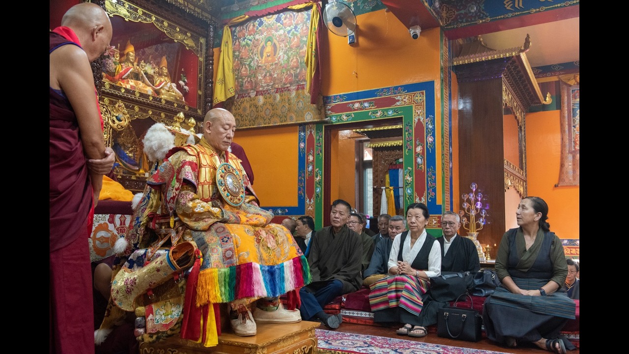 གཞུང་བསྟེན་དགྲ་ལྷའི་གཙོ་བོ་གནས་ཆུང་ཆོས་རྒྱལ་ཆེན་པོ་དབྱར་གསོལ་སྤྱན་འདྲེན་ཞུས་པ།