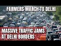 Farmers Protest | On Day 2 Of Farmers Protest, Massive Traffic Jams At Delhi Borders