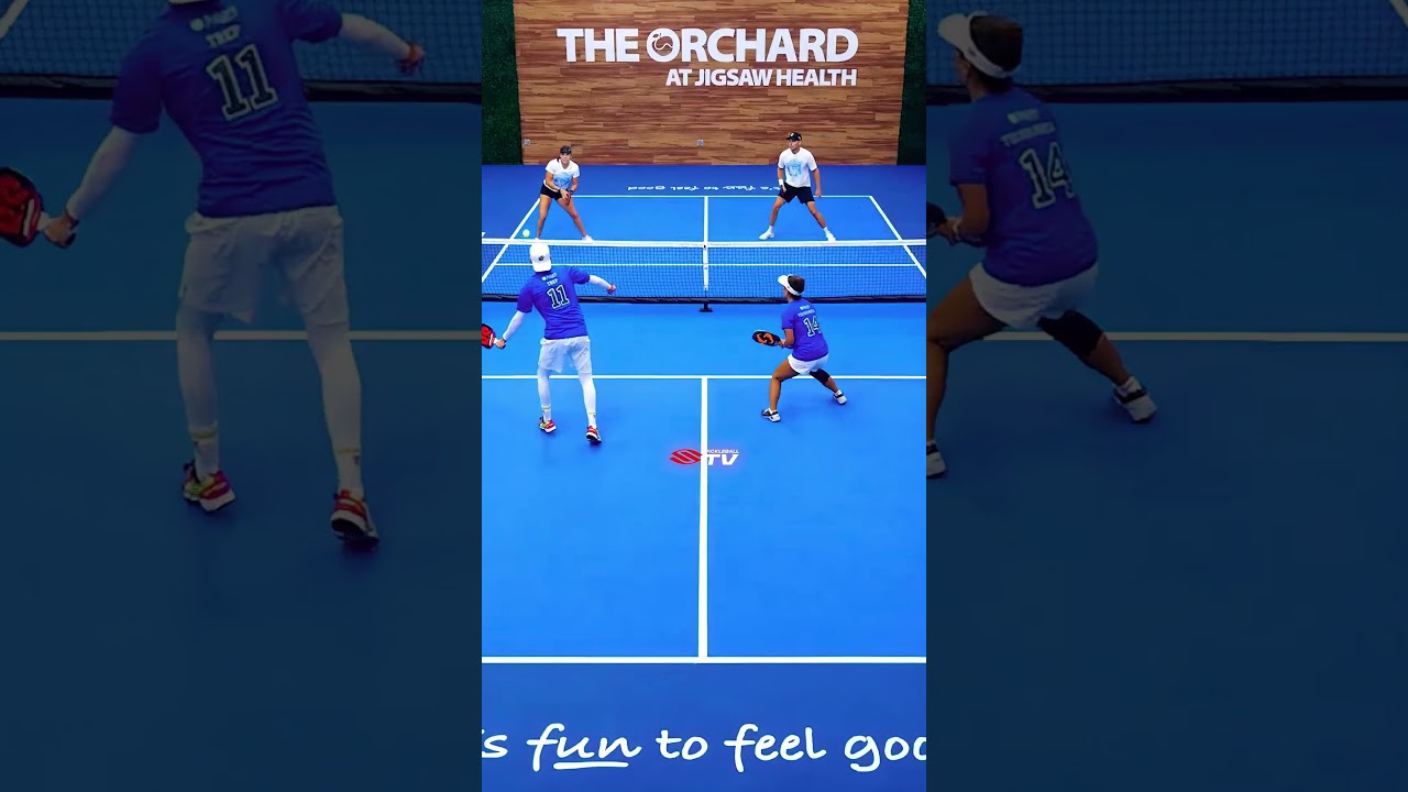 Great exchange 😮‍💨 #pickleball #pickleballislife #pickleballhighlights