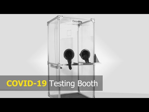 Luxury brand manufacturer producing COVID-19 protective testing booths in Chicago.