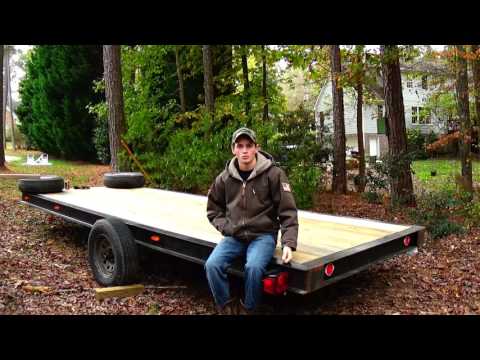 Building an 18' flat trailer car carrier/hauler with dove tail project 