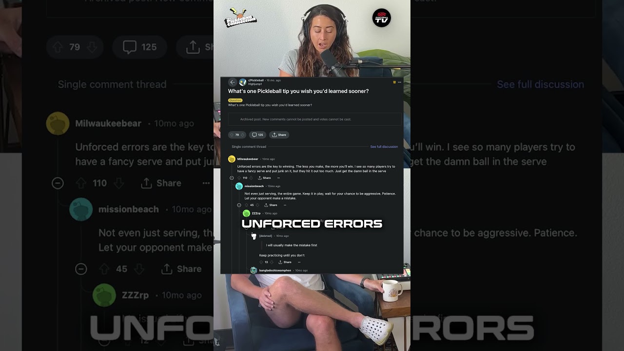 “Unforced errors are the key to winning.” 💭 What do you think? ⬇️ #pickleball #pickleballislife