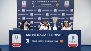 Juventus-Roma, Spugna: “Vogliamo un altro trofeo" | Coppa Italia Femminile Frecciarossa