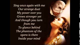 The Phantom of the Opera - Lyrics