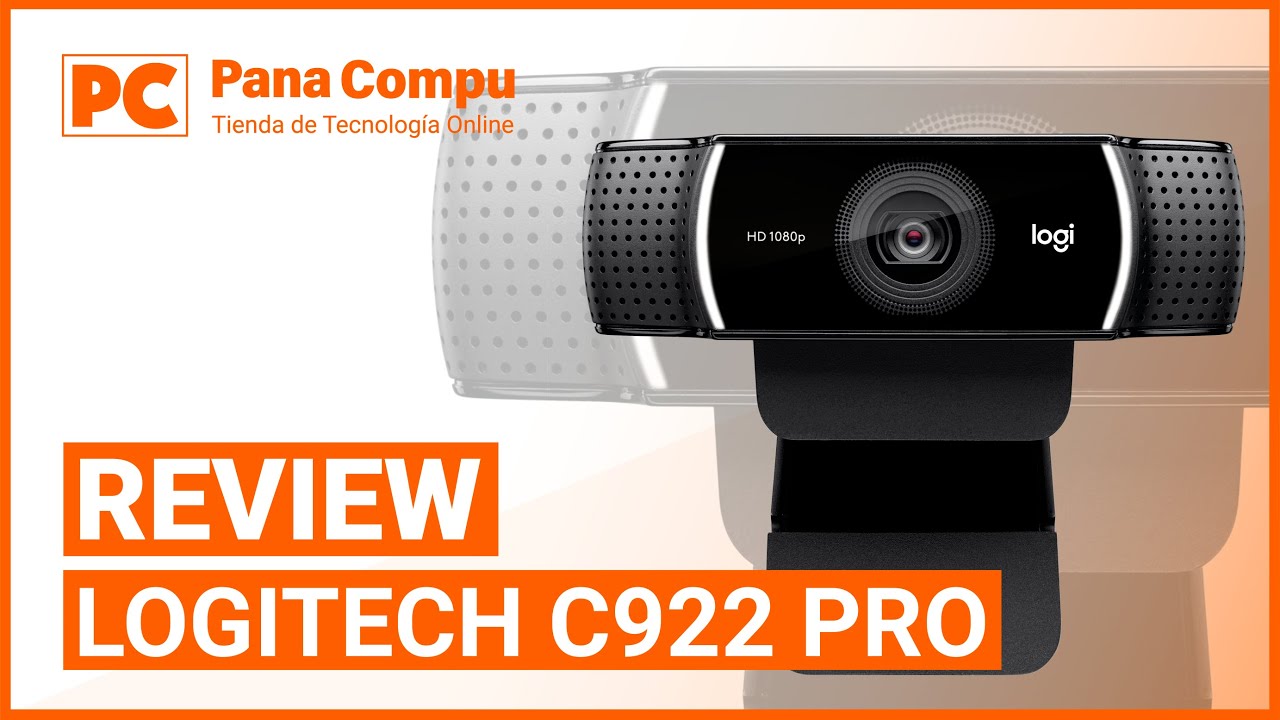Video Logitech C922 Pro Stream  - Cámara Web, Resolución 1080p, 30fps a 1080p, 60fps a 720p, USB 2.0, Negro
