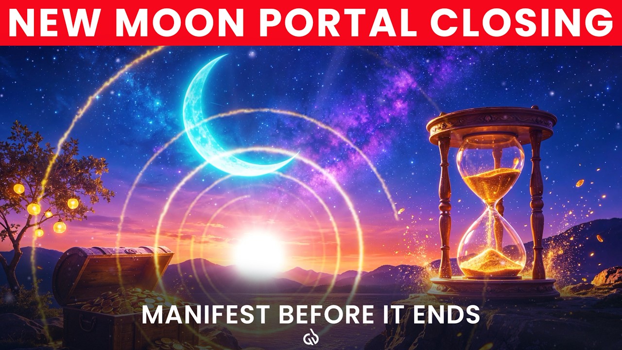 New Moon Portal Closes in a Few Hours: Manifest Abundance Before It Ends (888 Hz)