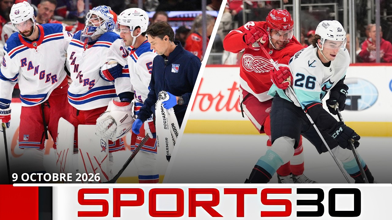 Défaite douloureuse des Rangers et le Kraken étouffe les Wings | Faits saillants LNH du jour