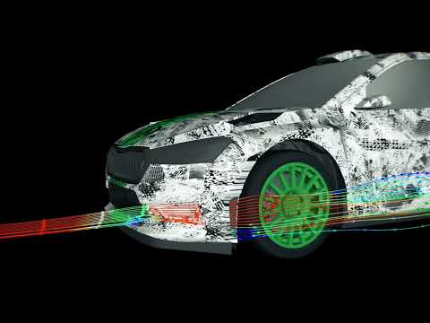 Outstanding aerodynamics of the new ŠKODA FABIA Rally2